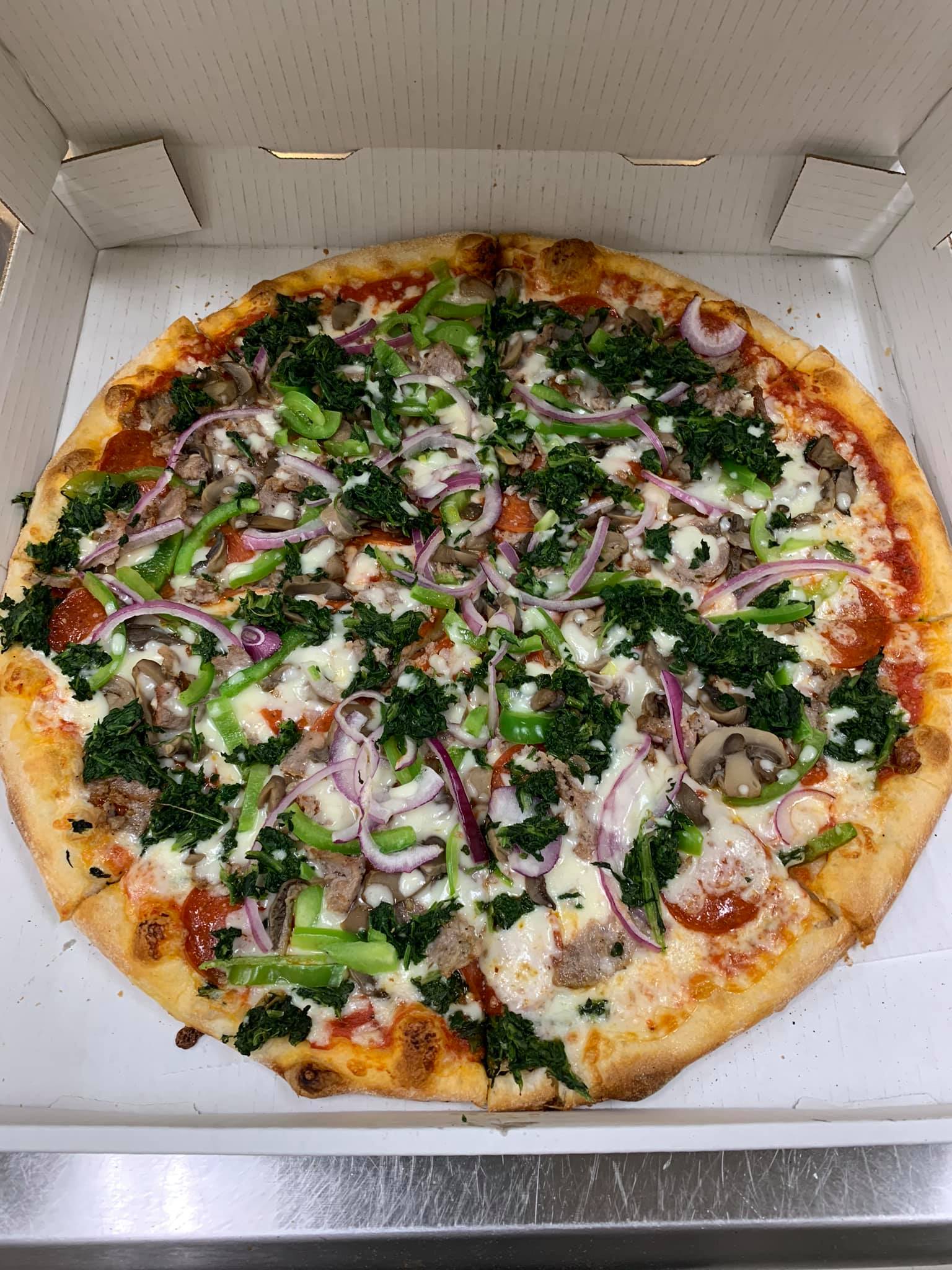 Order Veggie Lover's Pizza food online from Napoli Pizza store, Miamisburg on bringmethat.com