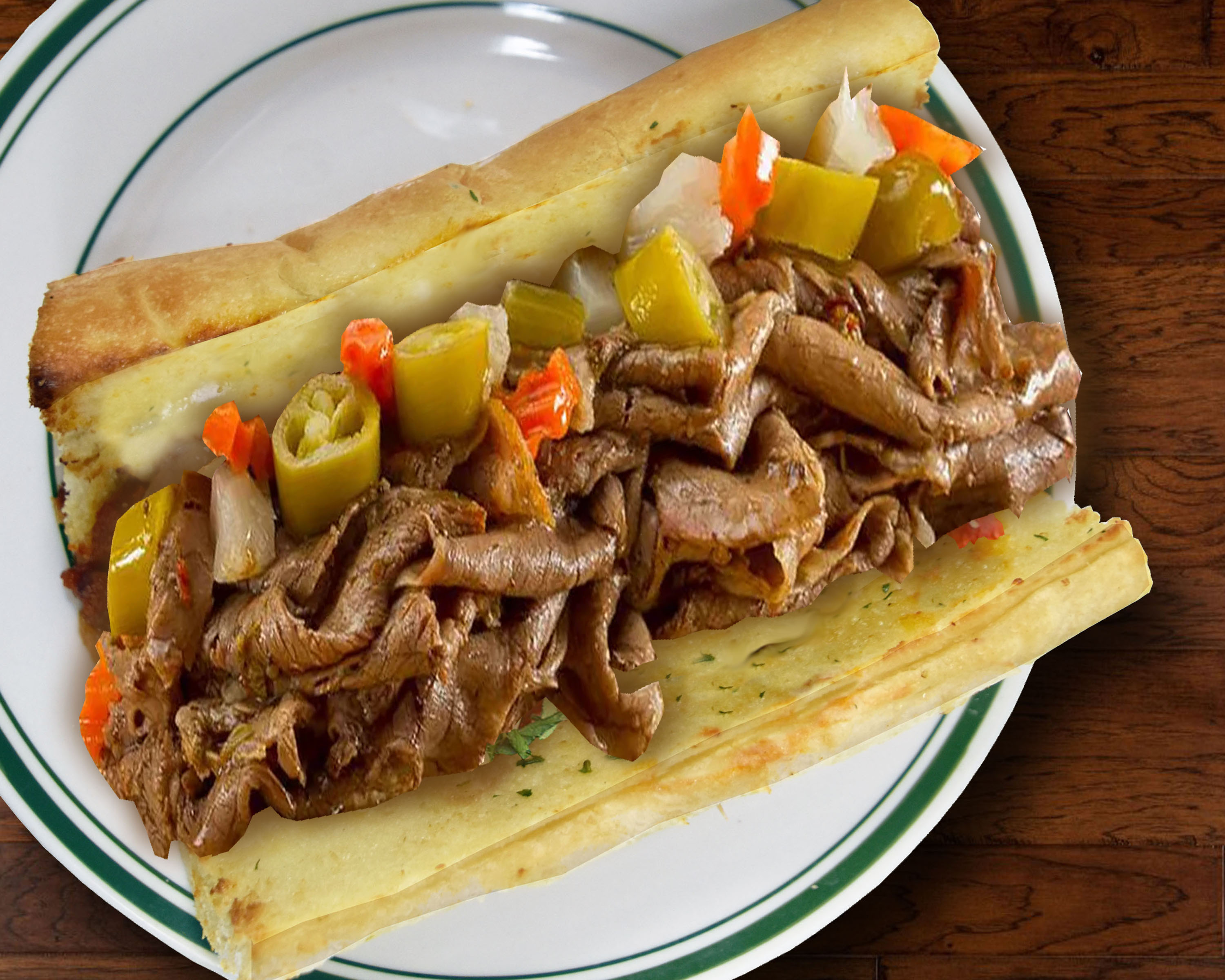 Order Italian Beef Sandwich food online from Beggars Pizza store, Bolingbrook on bringmethat.com