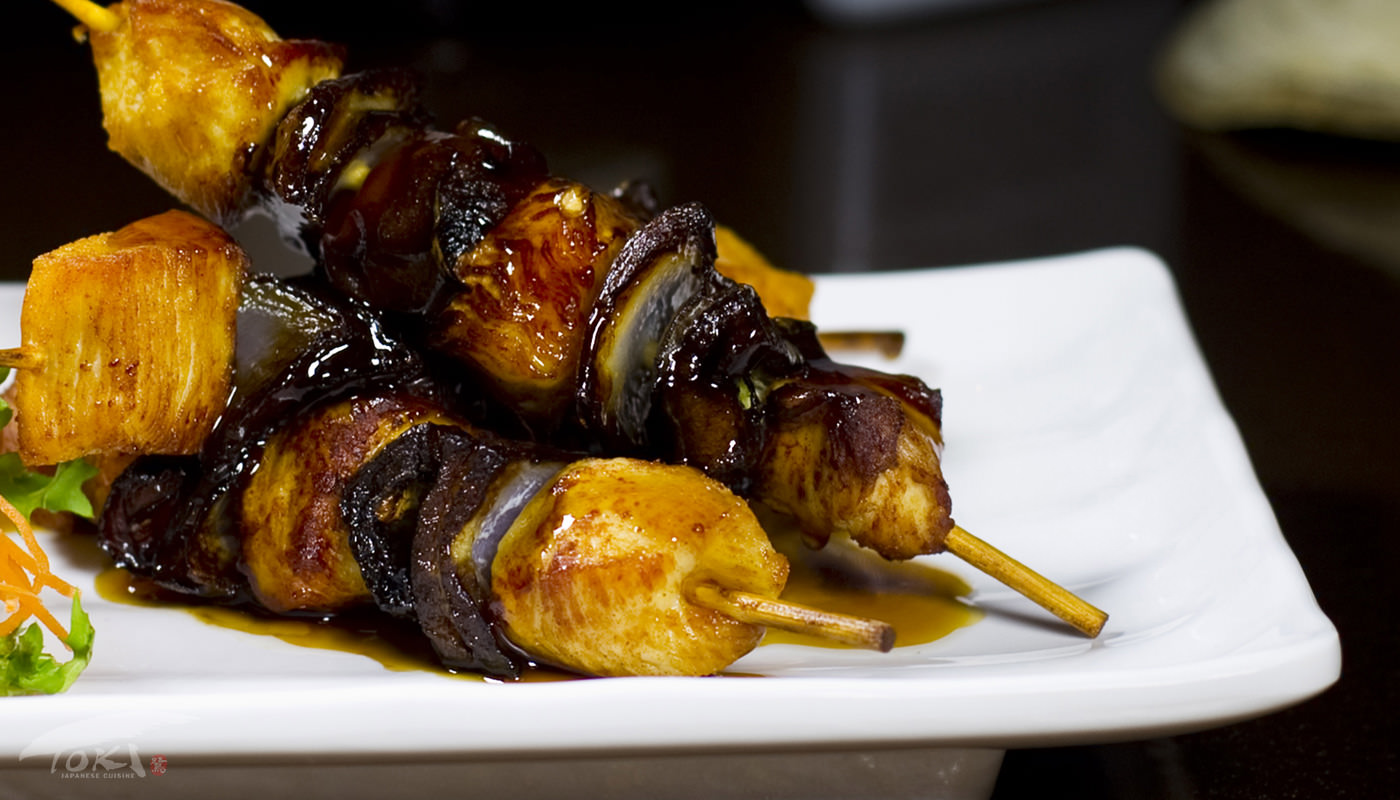Order 3 Pieces Chicken Yakitori food online from Toki Sushi store, Red Bank on bringmethat.com