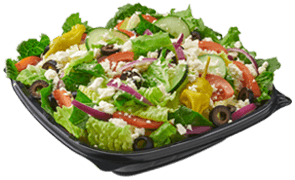 Order Greek Salad - Medium food online from Hungry Howies Pizza store, Davie on bringmethat.com