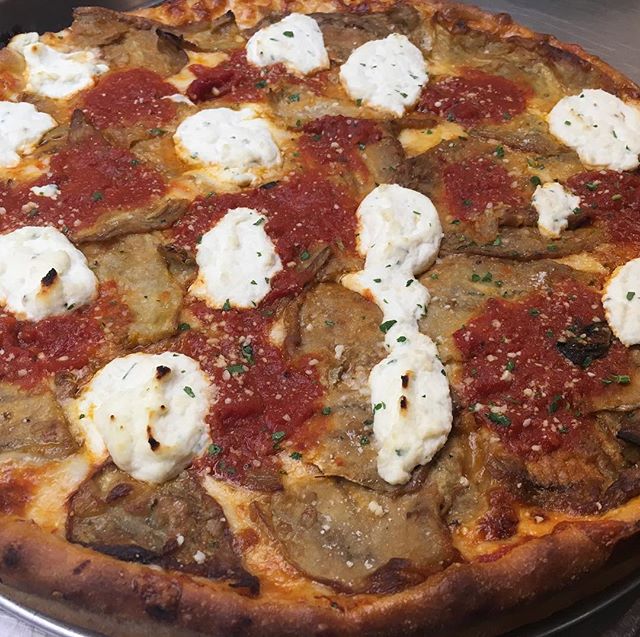 Order Eggplant Rollatini Pizza food online from Calabria Pizza store, Oradell on bringmethat.com