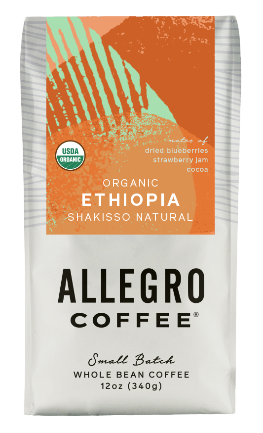 Order Organic Ethiopia Shakisso Natural Small Batch Coffee food online from Allegro Coffee Company store, Chevy Chase on bringmethat.com