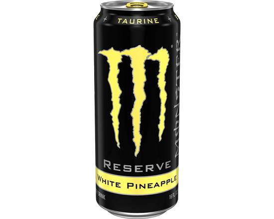 Order Monster Reserve White Pineapple 16oz food online from Extra Mile 2004 store, Garden Grove on bringmethat.com