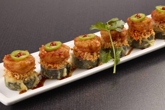 Order CHILI SHRIMP ROLL food online from RA Sushi store, Leawood on bringmethat.com