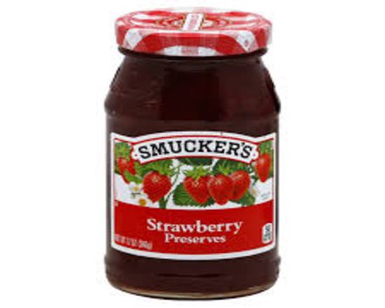 Order Smuckers Strawberry Jam 12 OZ food online from Chevron Extramile store, San Jose on bringmethat.com