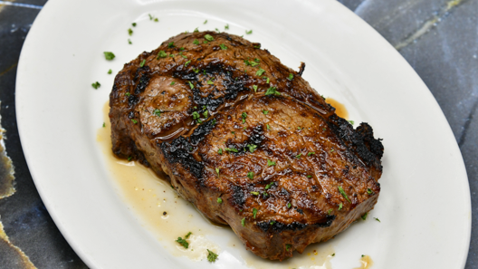 Order 16 oz. Prime Center-Cut Ribeye food online from Morton's store, Charlotte on bringmethat.com