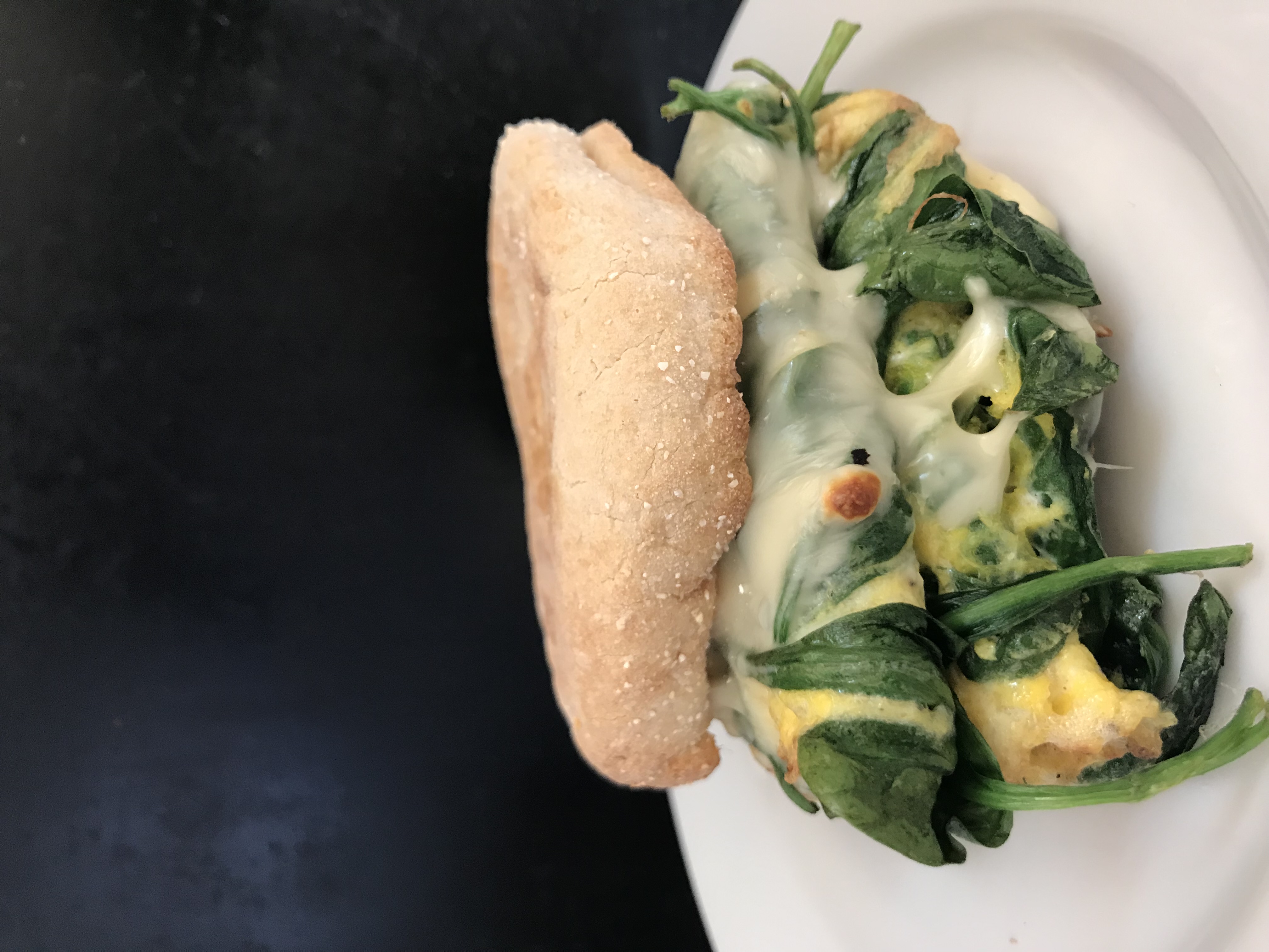 Order Egg Spinach and Cheese Sandwich Breakfast food online from Kefa Coffee store, Oakland on bringmethat.com