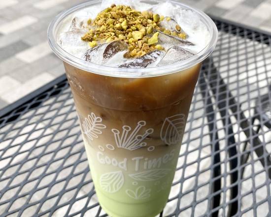 Order Pistachio Oat Milk Latte  food online from Bees & Tea store, Arlington on bringmethat.com