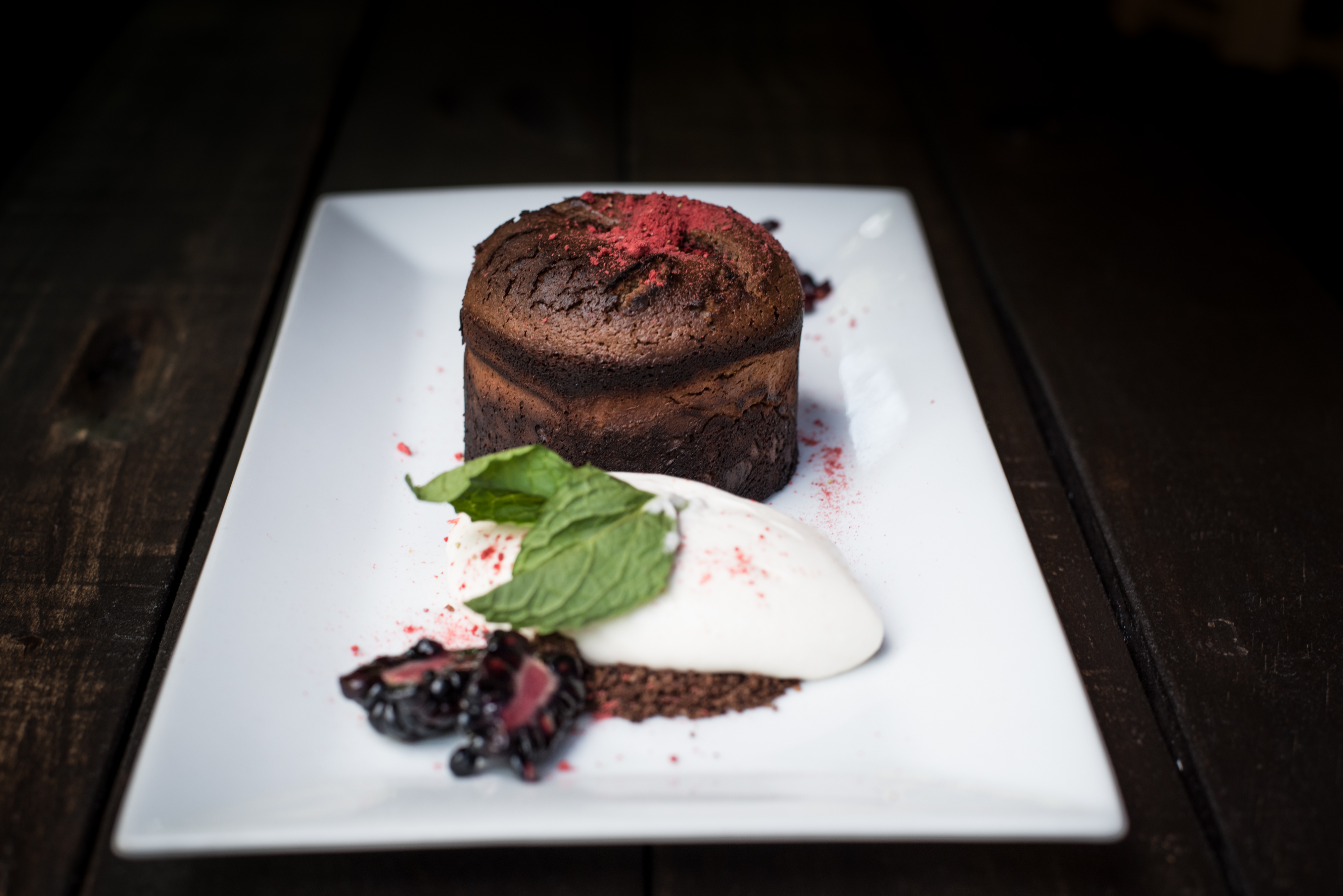 Order Chocolate Lava Cake food online from Twisted Oak Tavern store, Camarillo on bringmethat.com