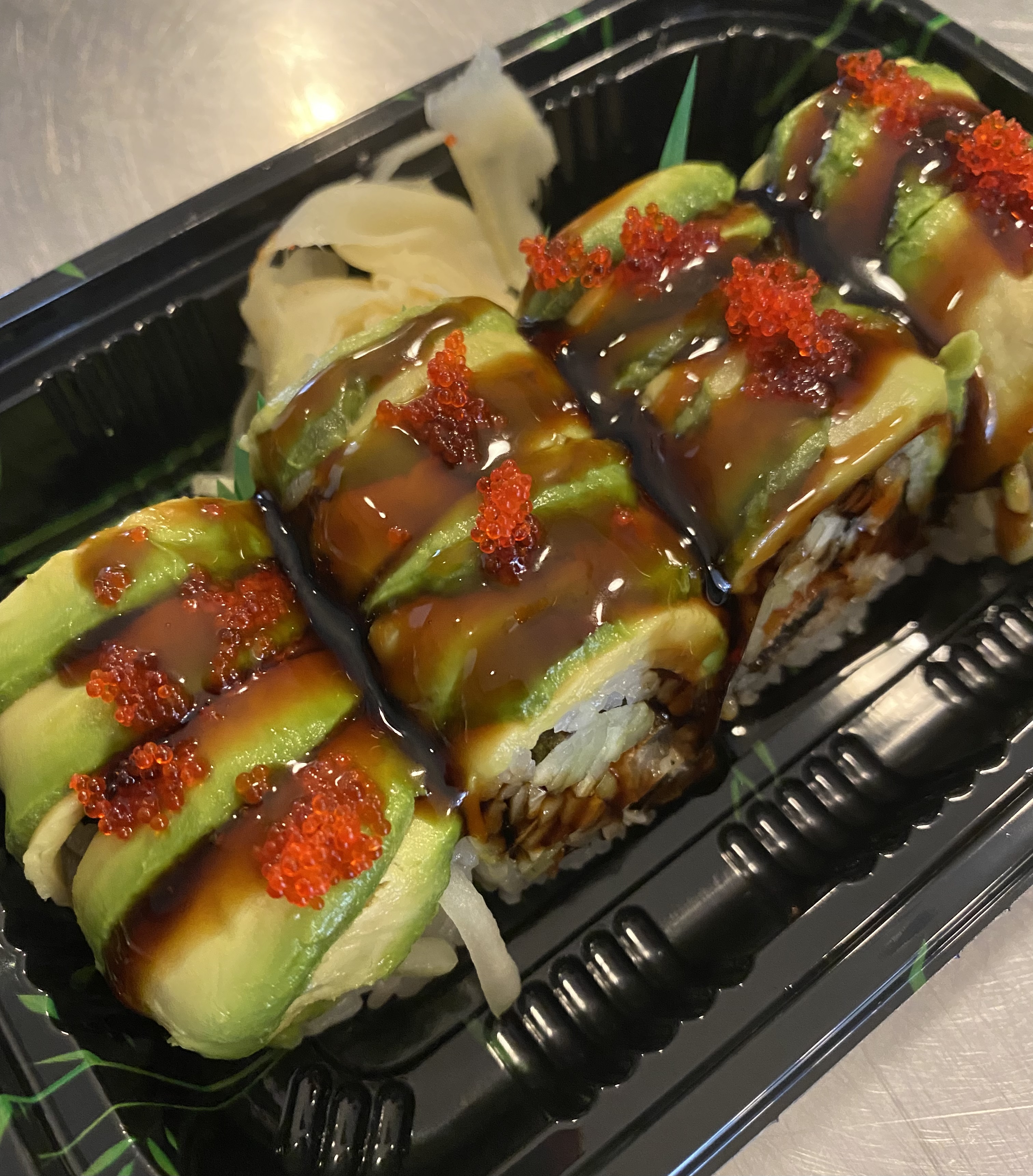 Order Dragon Roll food online from Musashi Asian Cuisine store, Brooklyn on bringmethat.com