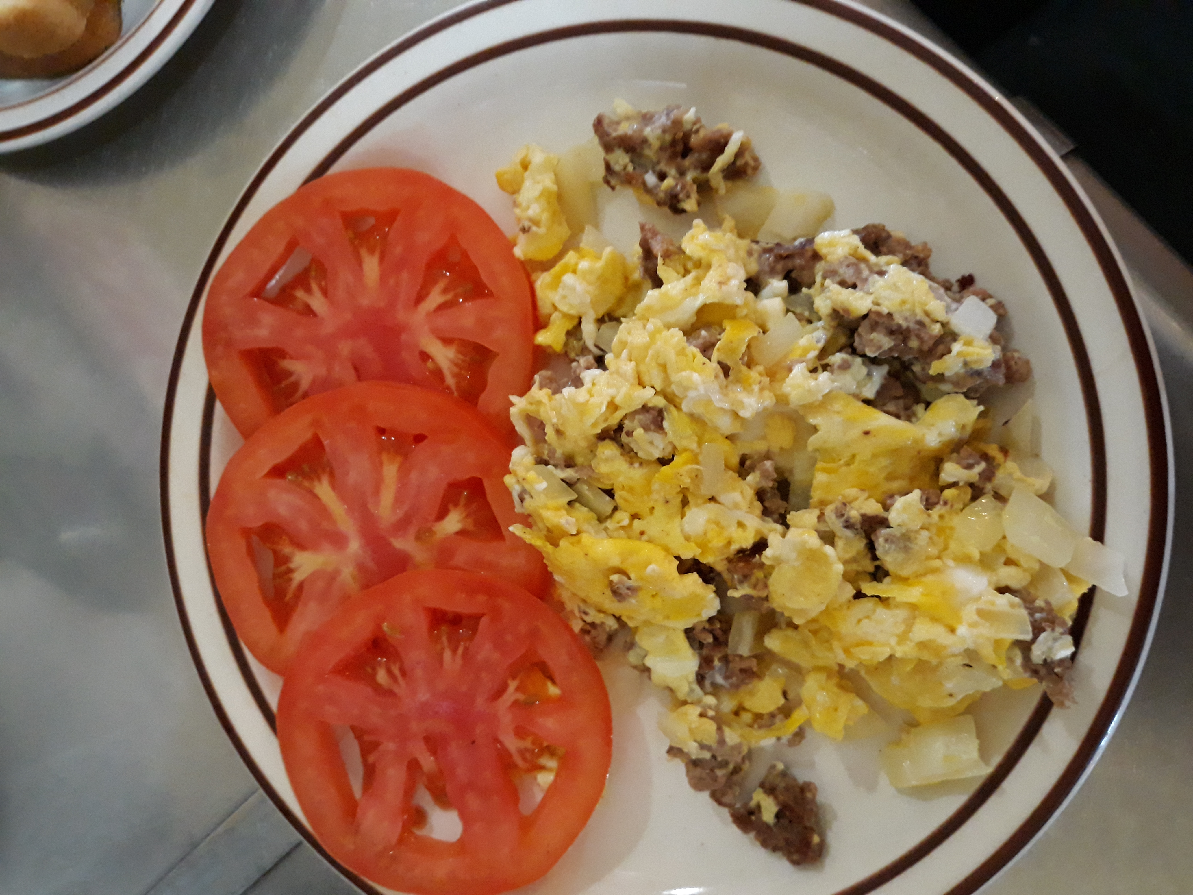 Order Ground Beef, Onion and 2 Scrambled Eggs Mix food online from Joyce Coffee Shop store, Northridge on bringmethat.com