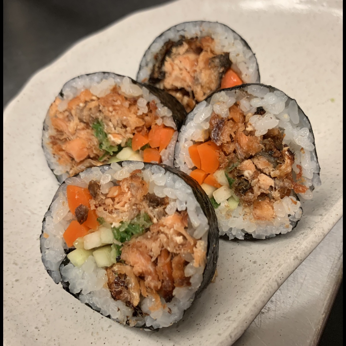 Order Salmon Skin Roll food online from Noshi Sushi store, Los Angeles on bringmethat.com