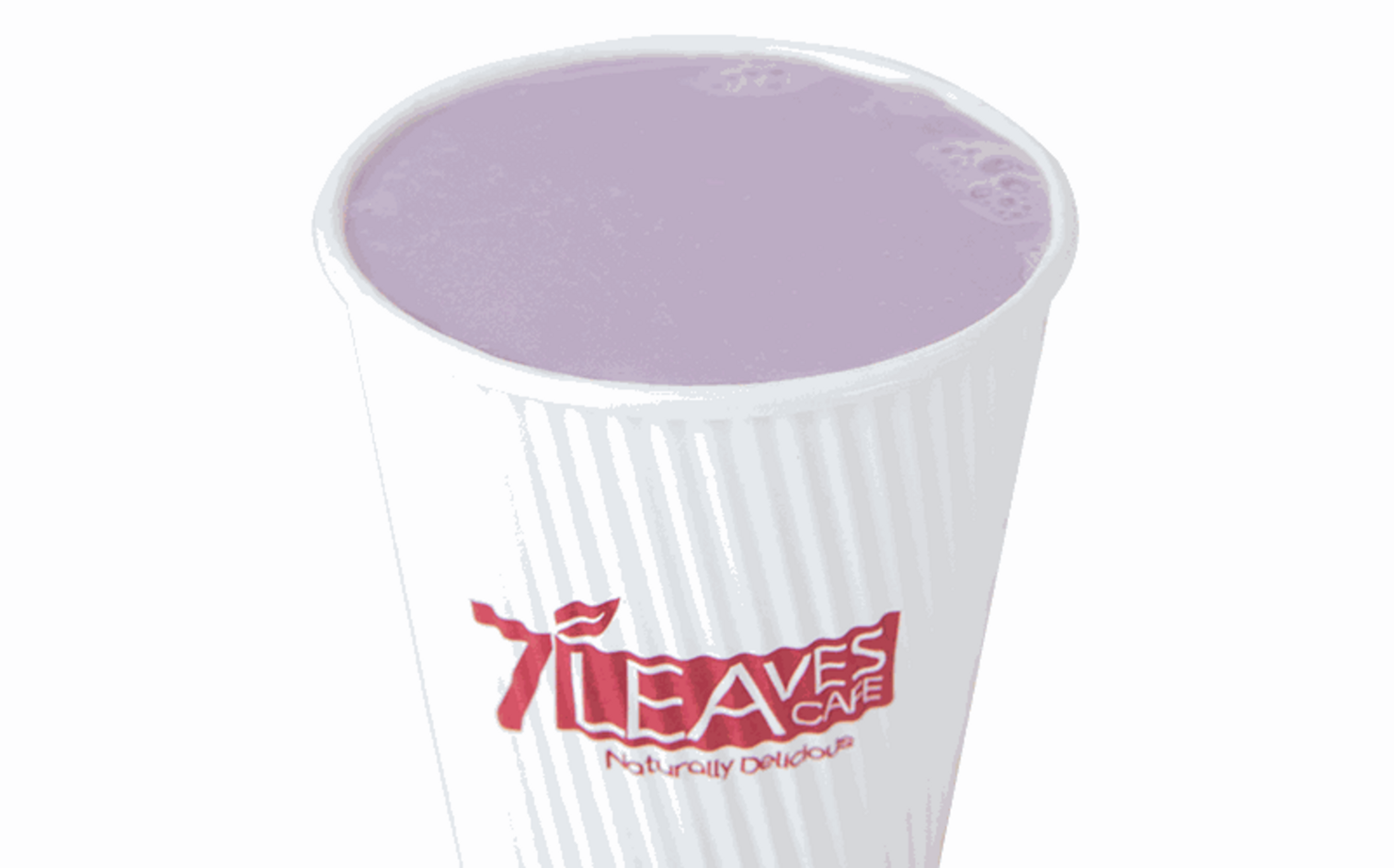 Order Taro Milk Tea Hot food online from 7 Leaves Cafe store, Huntington Beach on bringmethat.com