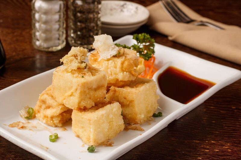 Order Agedashi-Tofu food online from Sakura Japanese & Chinese Cuisine store, Victoria on bringmethat.com