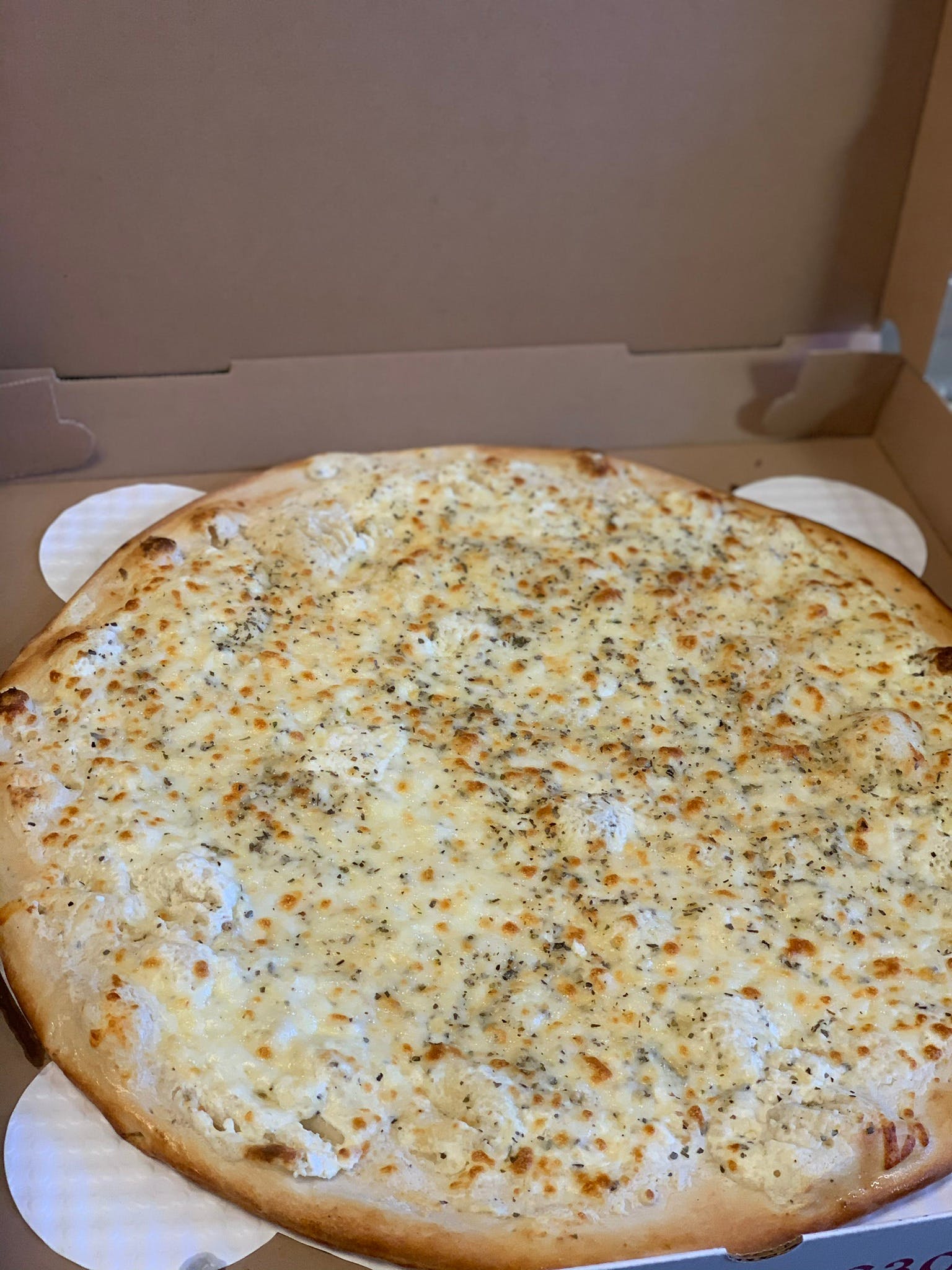Order White Pizza - Small 14" food online from Benny Blanco Pizza store, Denver on bringmethat.com
