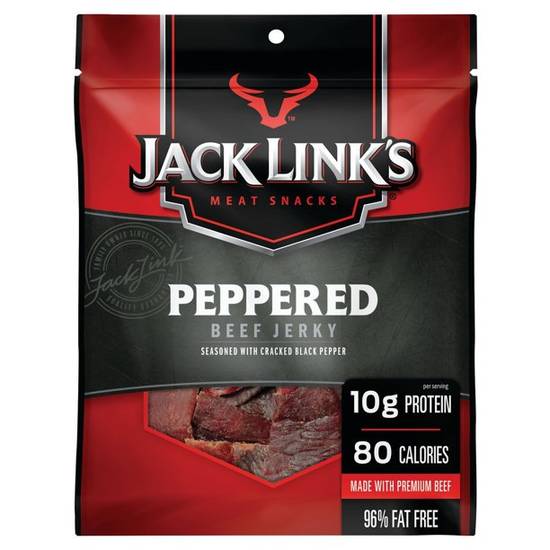 Order Jack Link's Peppered Beef Jerky food online from Exxon Food Mart store, Port Huron on bringmethat.com
