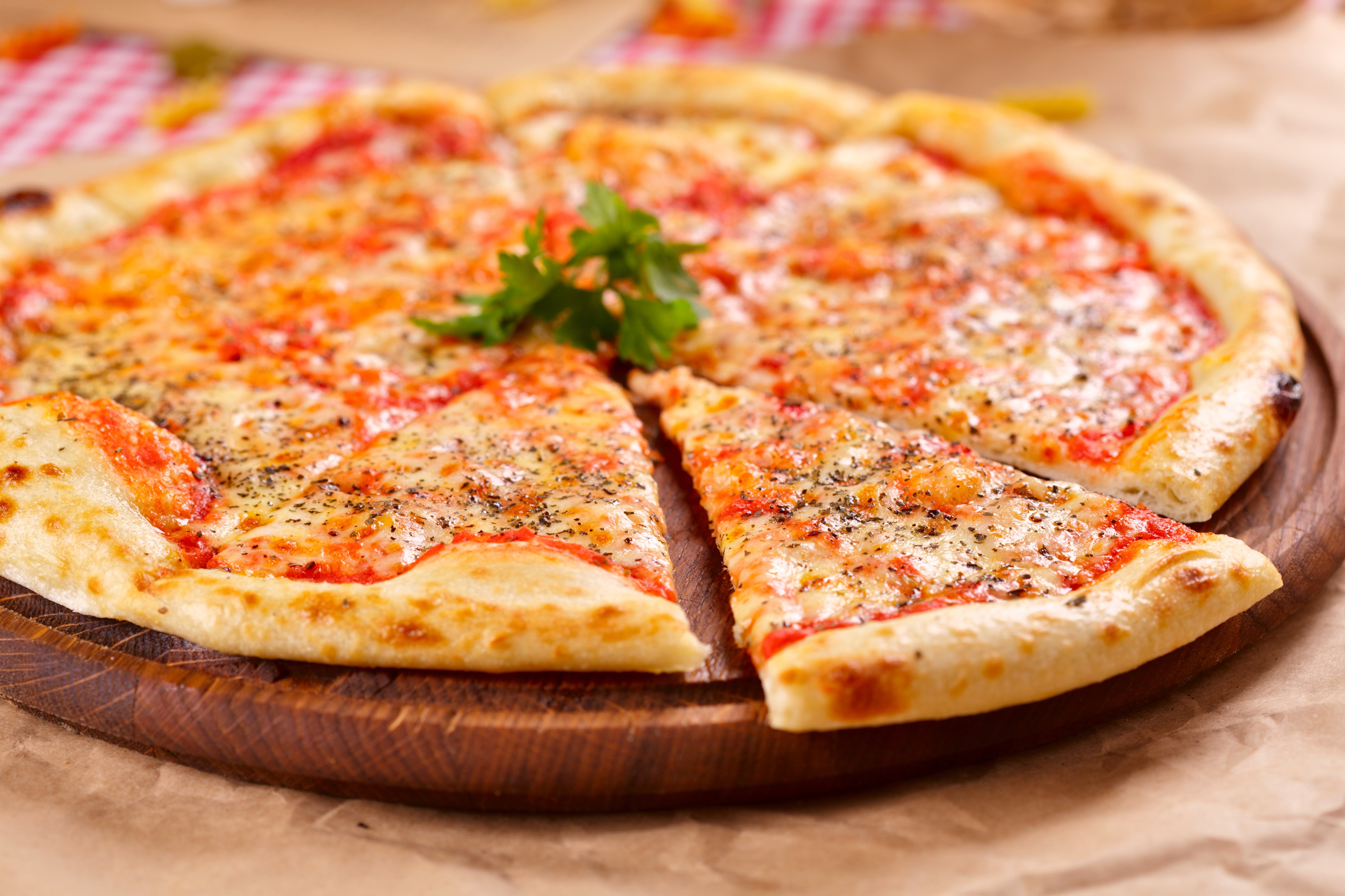 Order 3 Cheese Margherita food online from Cafe49 Halal Pizzeria store, Charlotte on bringmethat.com