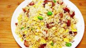 Order BBQ Pork Fried Rice 叉烧炒饭 food online from Fine China store, Lansing on bringmethat.com