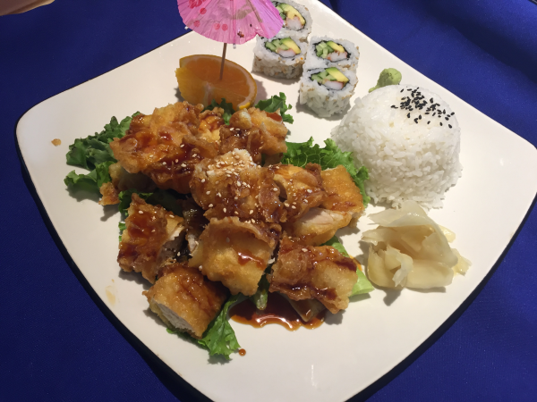 Order 10. Sesame Chicken and California Roll food online from Hyuga Sushi store, San Marcos on bringmethat.com