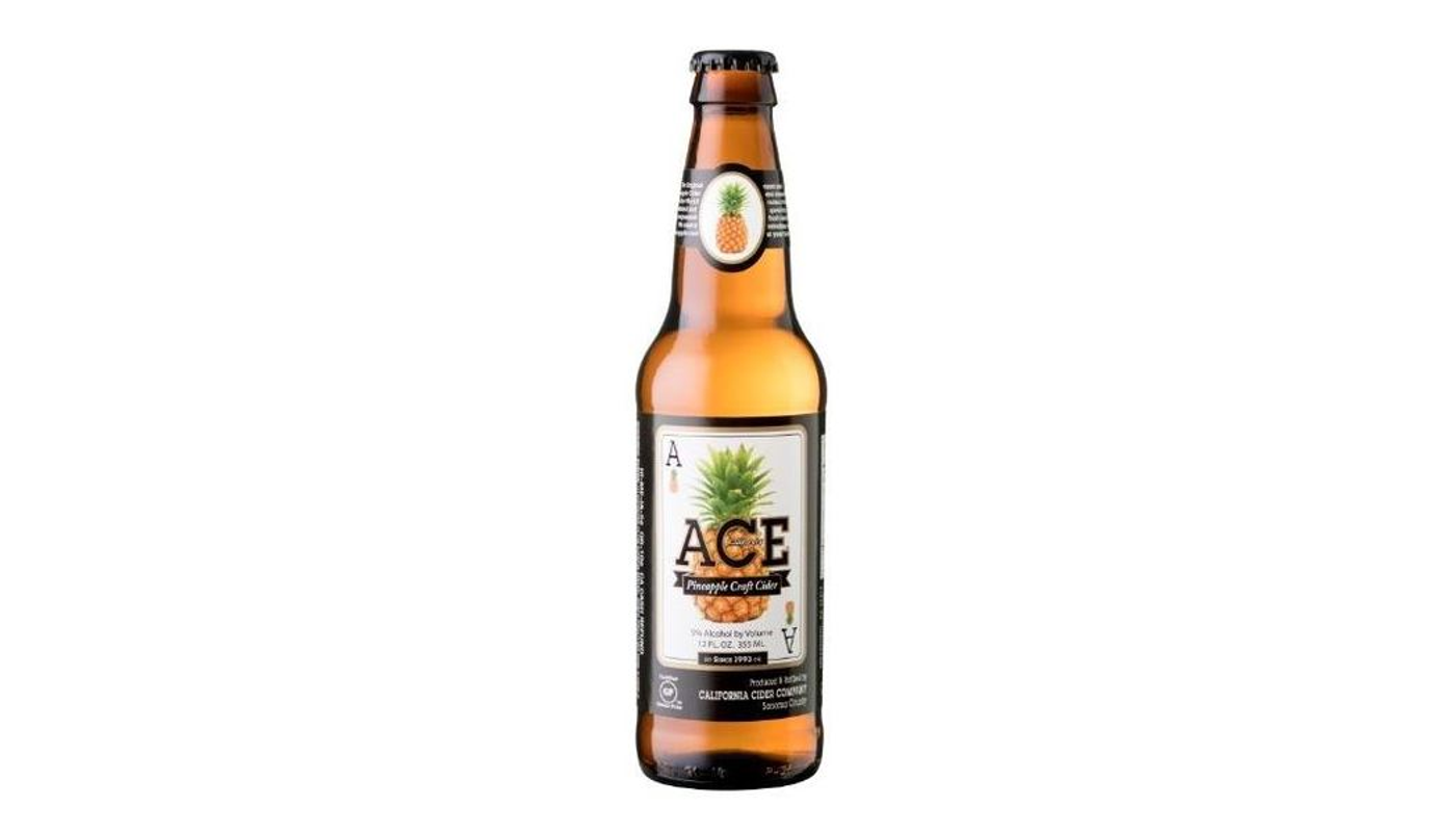 Order Ace Pineapple Craft Cider 6 Pack 12 oz Bottles food online from Liquor Palace store, Burbank on bringmethat.com