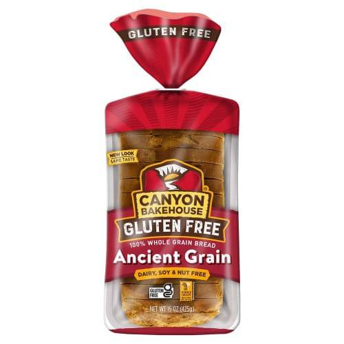 Order Canyon Bakehouse · Gluten Dairy Soy & Nut Free Ancient Grain Bread (15 oz) food online from Safeway store, Rehoboth Beach on bringmethat.com