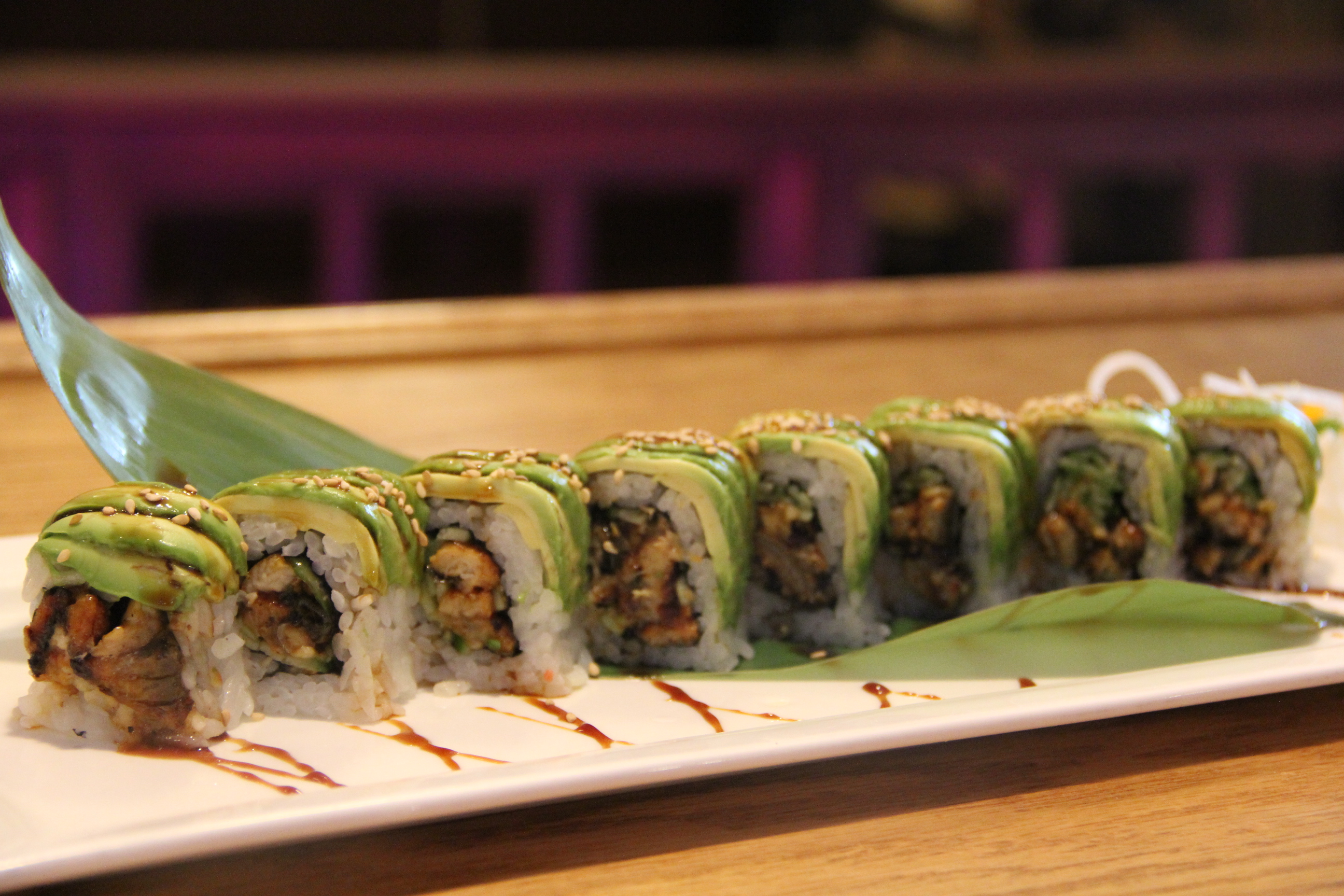 Order Caterpillar Roll food online from Tomomi Sushi store, Alhambra on bringmethat.com