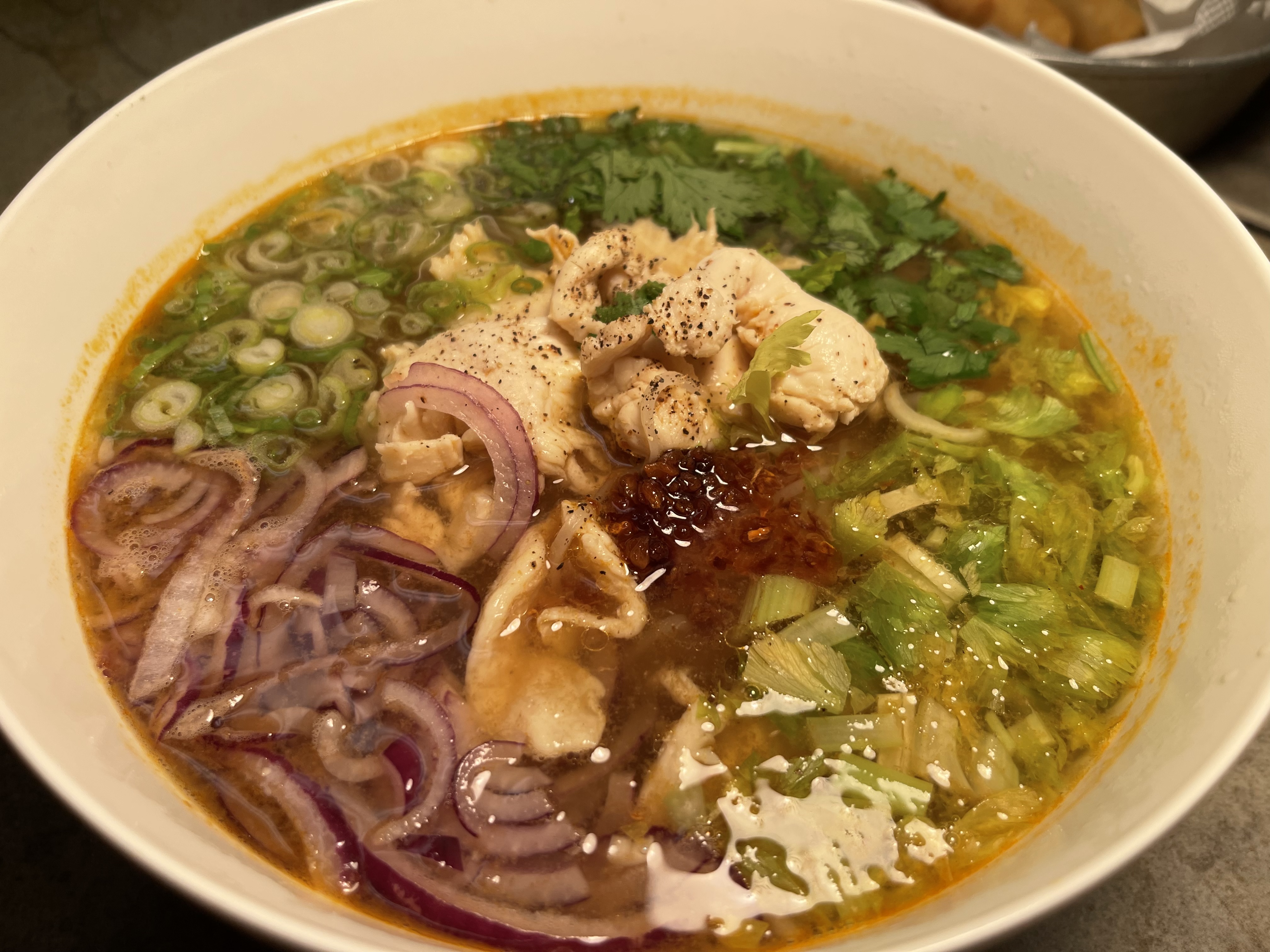 Order Chicken noodle soup  food online from Thai Herb store, High Point on bringmethat.com