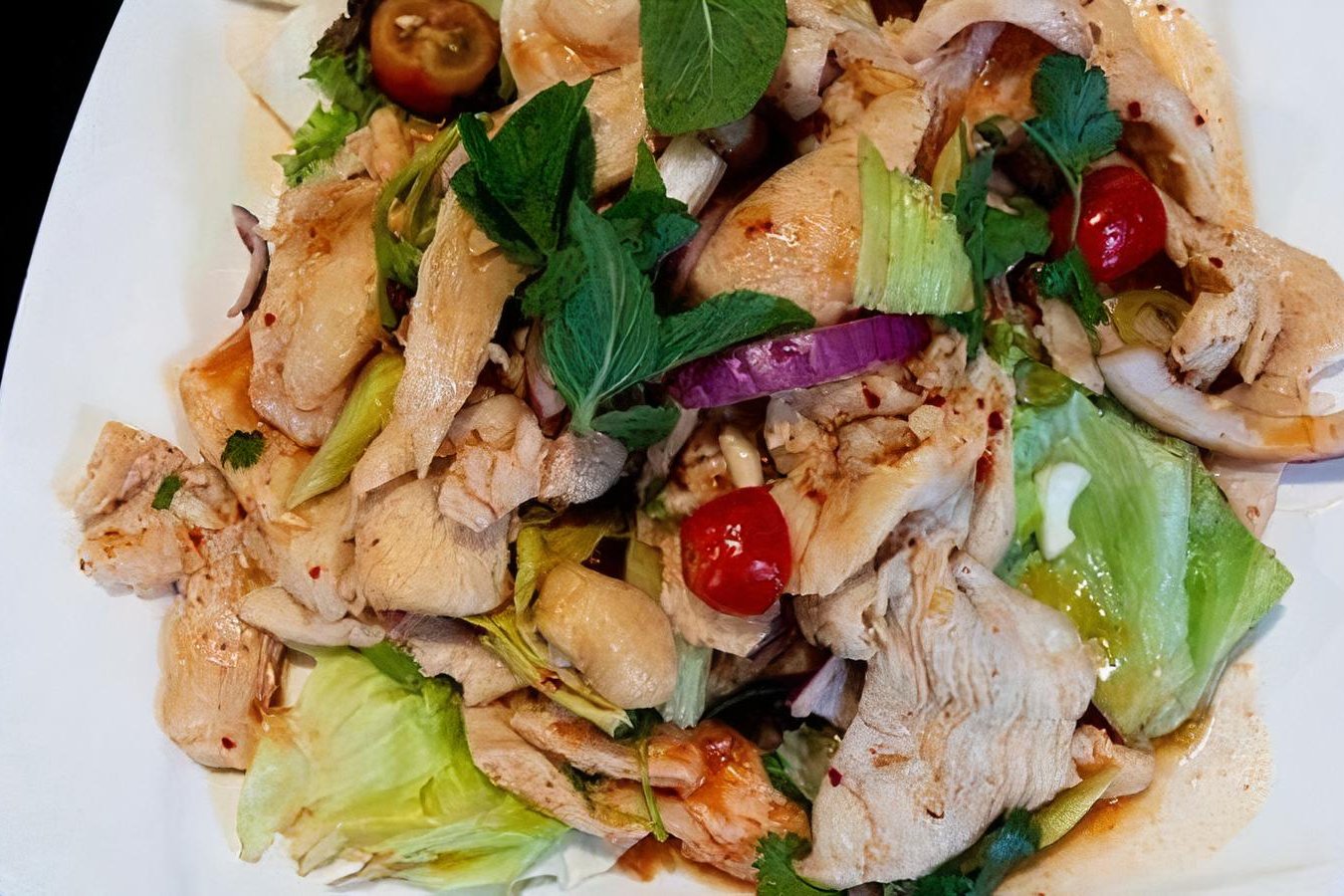 Order 22 - CHICKEN SALAD food online from Thaibodia store, Campbell on bringmethat.com