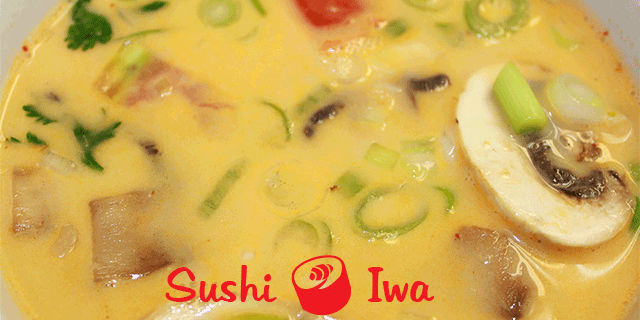 Order THAI TOM KHA CHICKEN food online from Sushi Iwa store, Apex on bringmethat.com