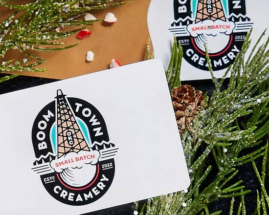 Order Gift Card $10.00 food online from Boom Town Creamery store, Oklahoma City on bringmethat.com