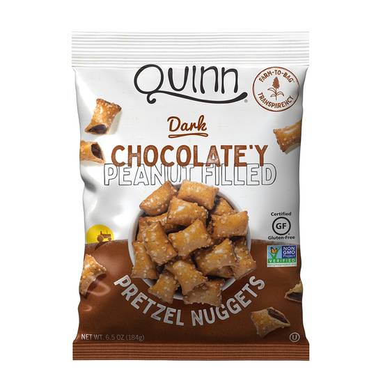 Order Quinn Dark Chocolate'y Peanut Butter Filled Pretzel Nuggets, 6.5 OZ food online from Cvs store, LAKEWOOD on bringmethat.com
