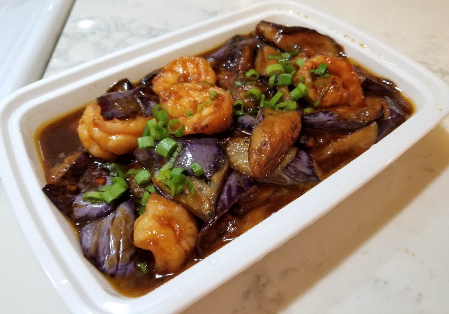 Order Shrimp and Eggplant With Garlic Sauce 鱼香茄子虾 food online from Sichuan Taste store, Cockeysville on bringmethat.com