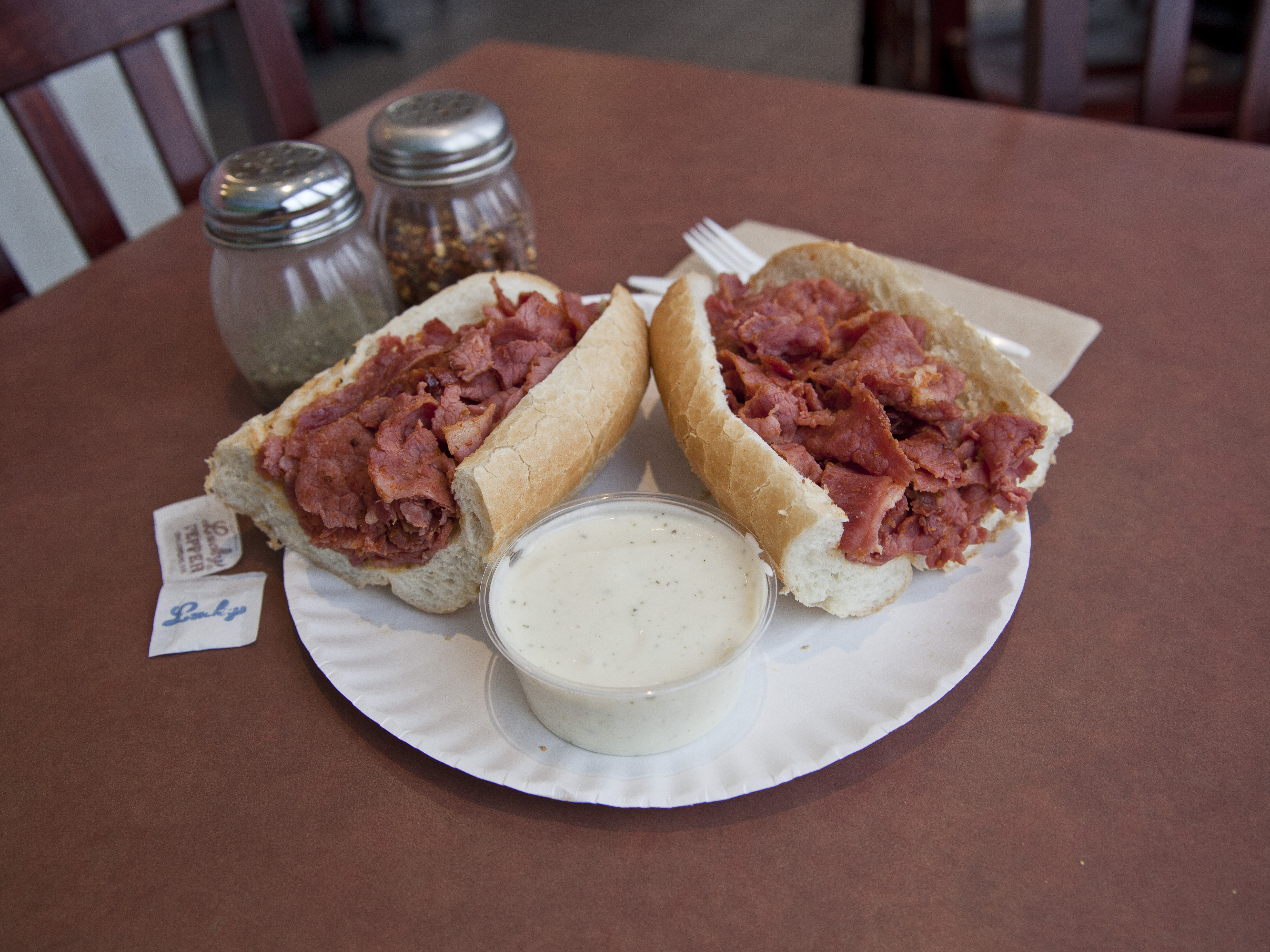 Order Pastrami Sub food online from Brother's Roast Beef & Pizza store, Brookline on bringmethat.com