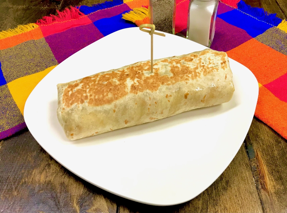 Order No Meat Burrito food online from Cocina Village store, Fresno on bringmethat.com