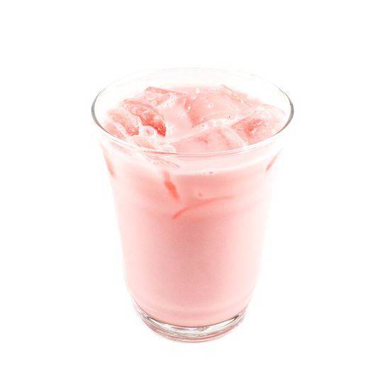 Order Strawberry Milk Tea food online from Sweet Hut Bakery & Cafe store, Marietta on bringmethat.com