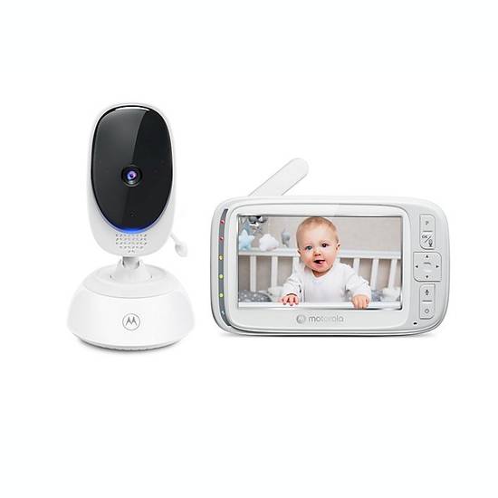 Order Motorola® VM75 5-Inch Video Baby Monitor with Remote Pan Scan in White food online from Bed Bath & Beyond store, Simsbury on bringmethat.com