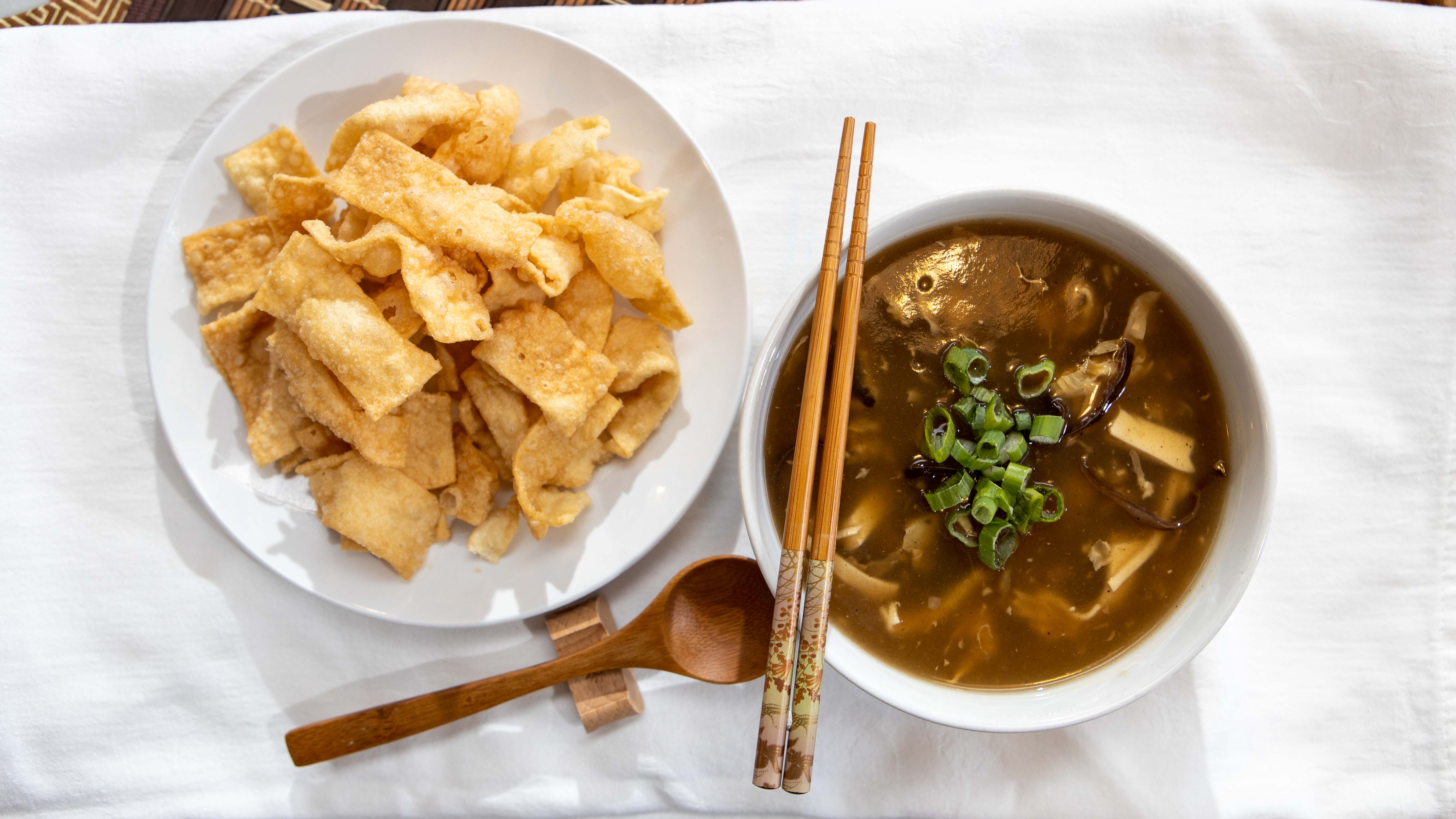 Order SP2. Hot and Sour Soup food online from Egg Rolls store, Houston on bringmethat.com