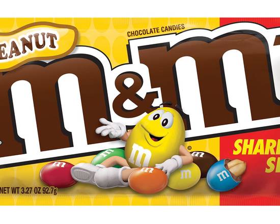 Order M＆M Peanut King Size 3oz food online from Chevron Extramile store, Vancouver on bringmethat.com