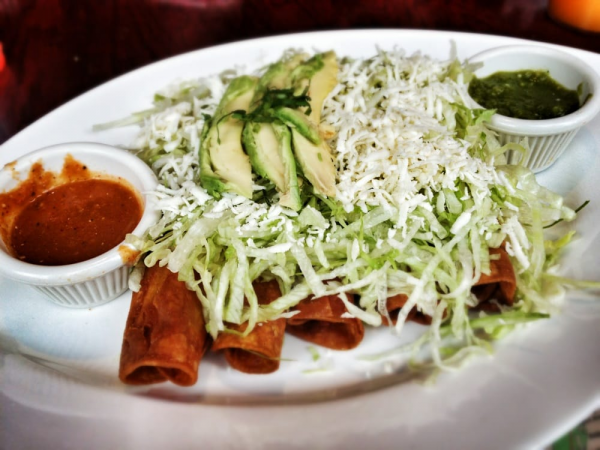 Order Potato Flautas food online from Taqueria Viva Mexico Kitchen Cafe store, Jersey City on bringmethat.com