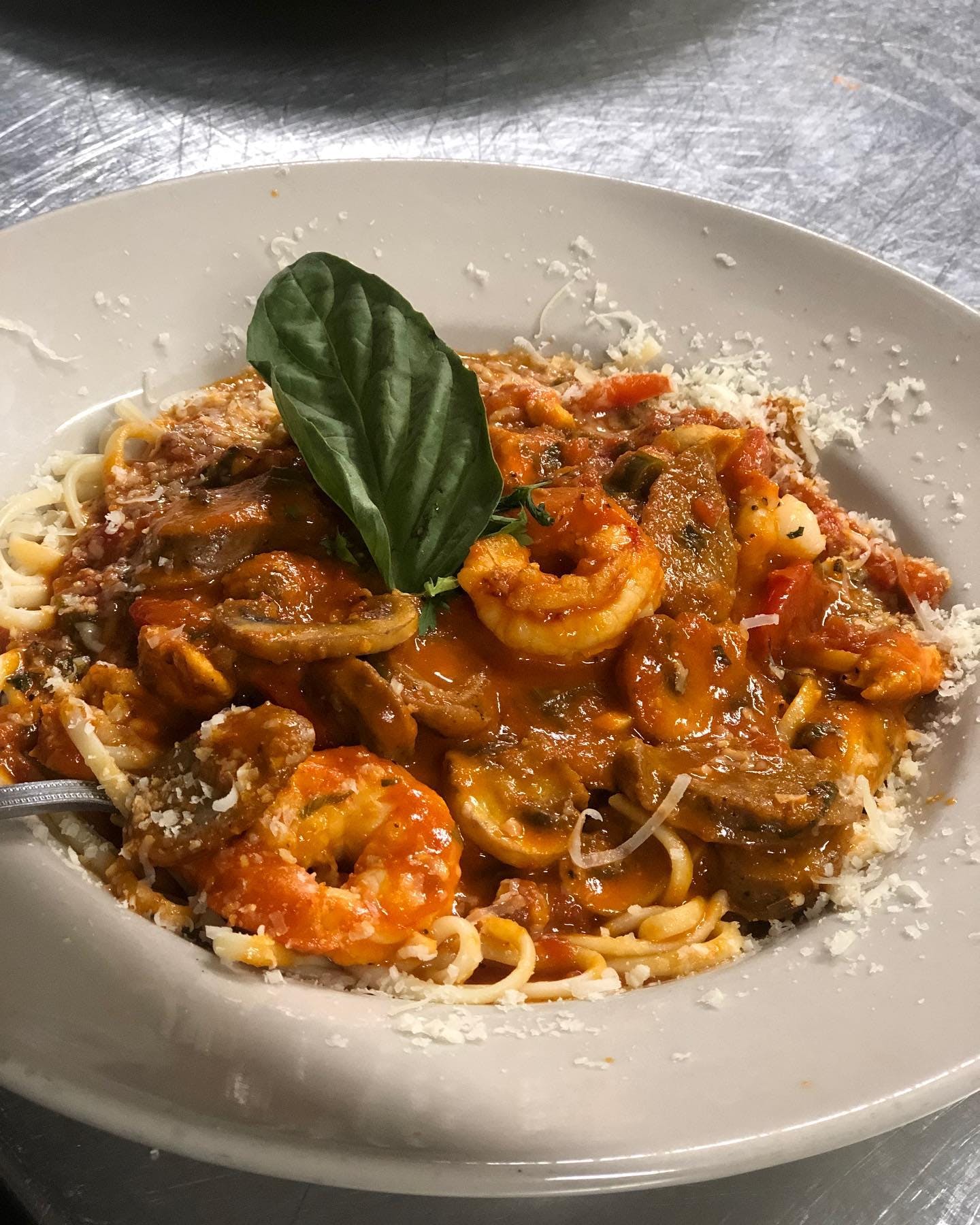 Order Argentine Red Shrimp Scampi - 6 Pieces food online from Angelina Italian Kitchen store, Lake Havasu City on bringmethat.com