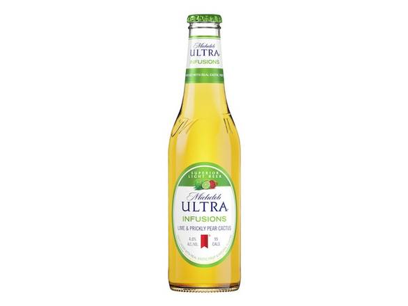 Order Michelob Ultra Infusions Lime & Prickly Pear Cactus - 6x 12oz Bottles food online from Booze & Brews Liquor store, Burbank on bringmethat.com
