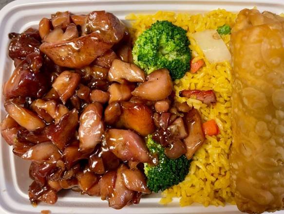 Order Bourbon Chicken Combo food online from Sui Min House store, Paterson on bringmethat.com