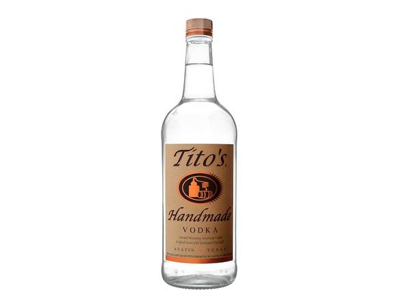 Order Tito's Handmade Vodka - 1L Bottle food online from Josh Wines & Liquors Inc store, New York on bringmethat.com