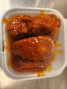 Order 104a. Hot Wings (5) food online from Pearl Chinese Restaurant store, Mesquite on bringmethat.com