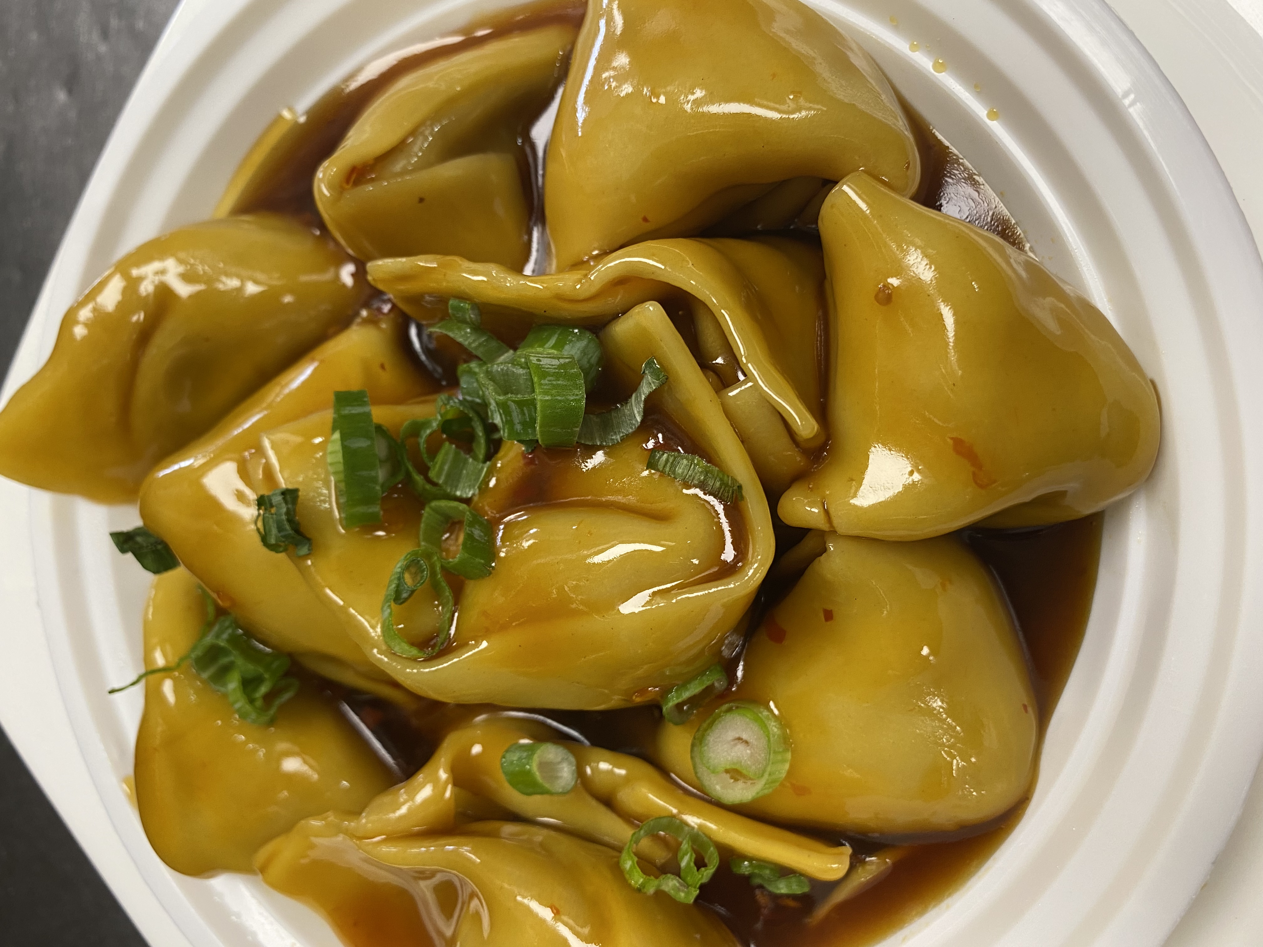 Order A8 Wonton with Szechuan Sauce food online from China Wok store, Ridley Park on bringmethat.com