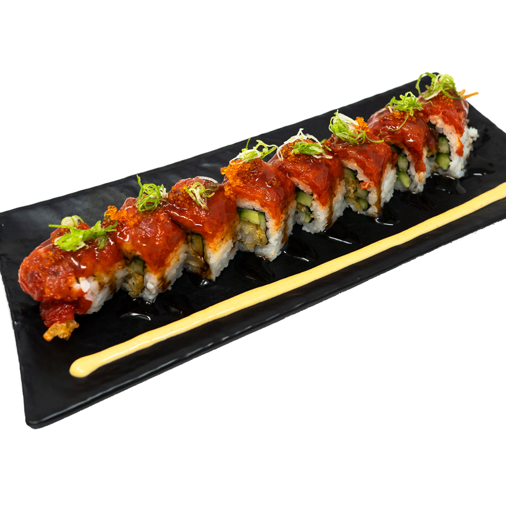Order Red Dragon Roll food online from Hikari Sushi store, San Francisco on bringmethat.com