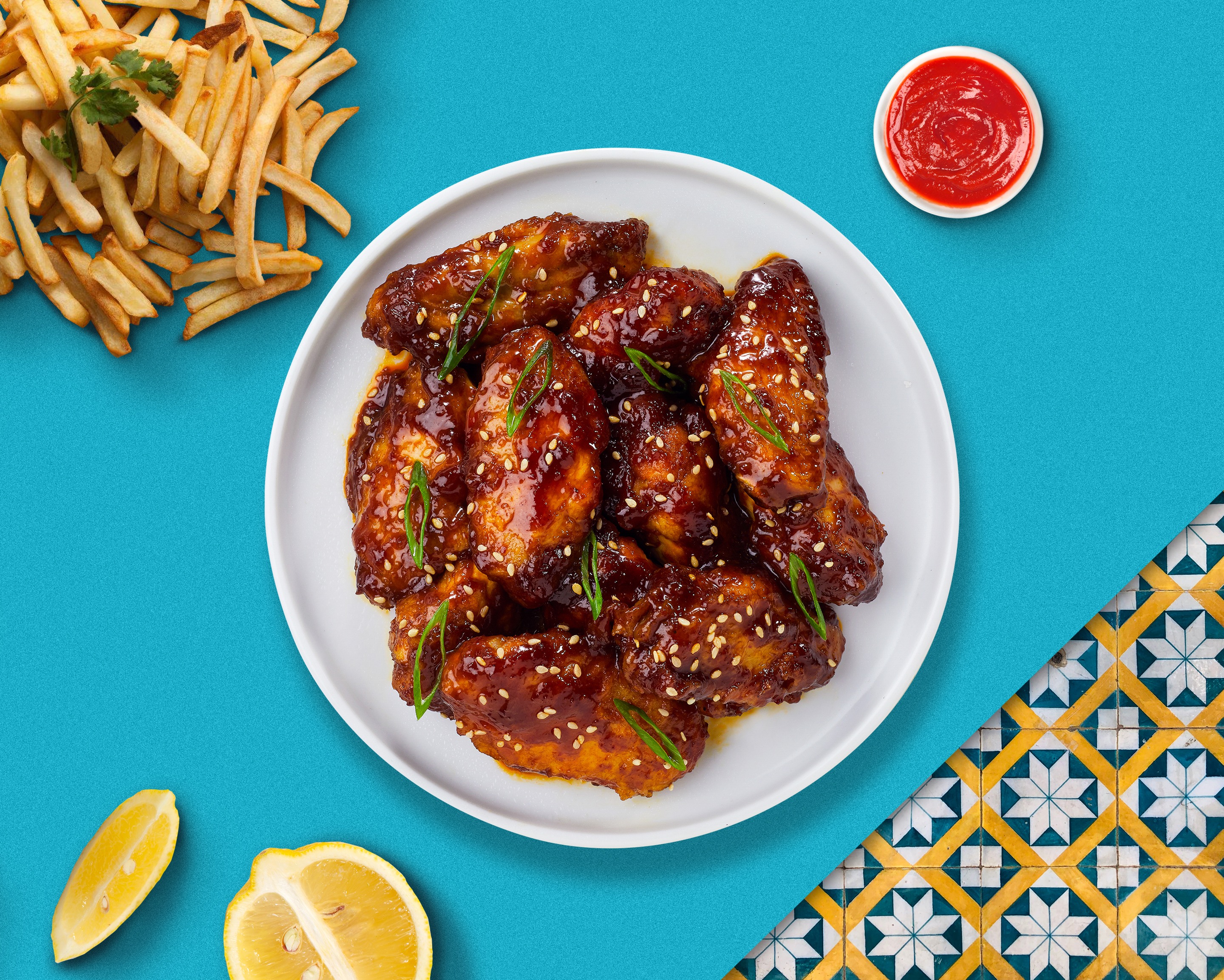 Order Emperor's Teriyaki Wings food online from Saucy Wing Pose store, Nashville on bringmethat.com