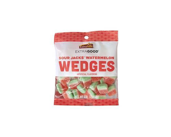 Order ExtraGood Sour Watermelon Wedges 4.25oz food online from Extra Mile 3056 store, Vallejo on bringmethat.com