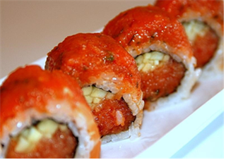 Order First Kiss Roll food online from Yomama Sushi store, Camarillo on bringmethat.com