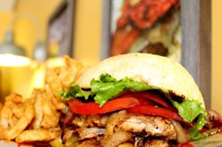 Order Char-Chick Burger food online from Niskers Char-Grill store, Kalamazoo on bringmethat.com